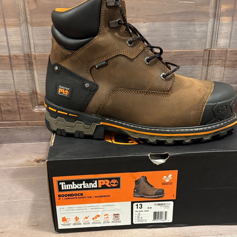 Timberland PRO Boondock Dark Brown Work Boots